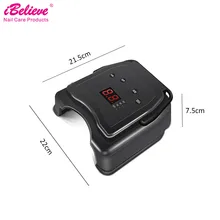Беспроводная светодиодная УФ-лампа ibelive, 48 Вт, Сушилка для ногтей, портативная, для любого места, для маникюра, для использования, ЖК-дисплей, батарея, объем, оборудование для ногтей