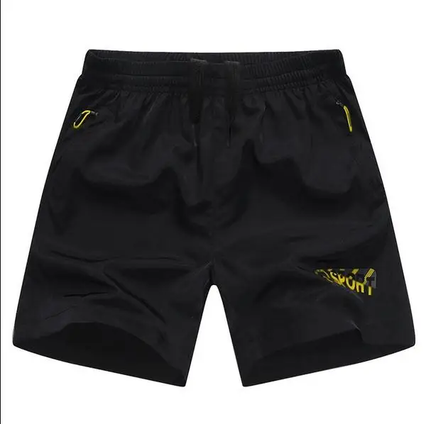 Новинка ультра-легкие мужские эластичные шорты штаны для пробежек Плюс Размер 6XL спортивные тренировочные мужские летние спортивные пляжные мужские шорты - Цвет: yellow logo