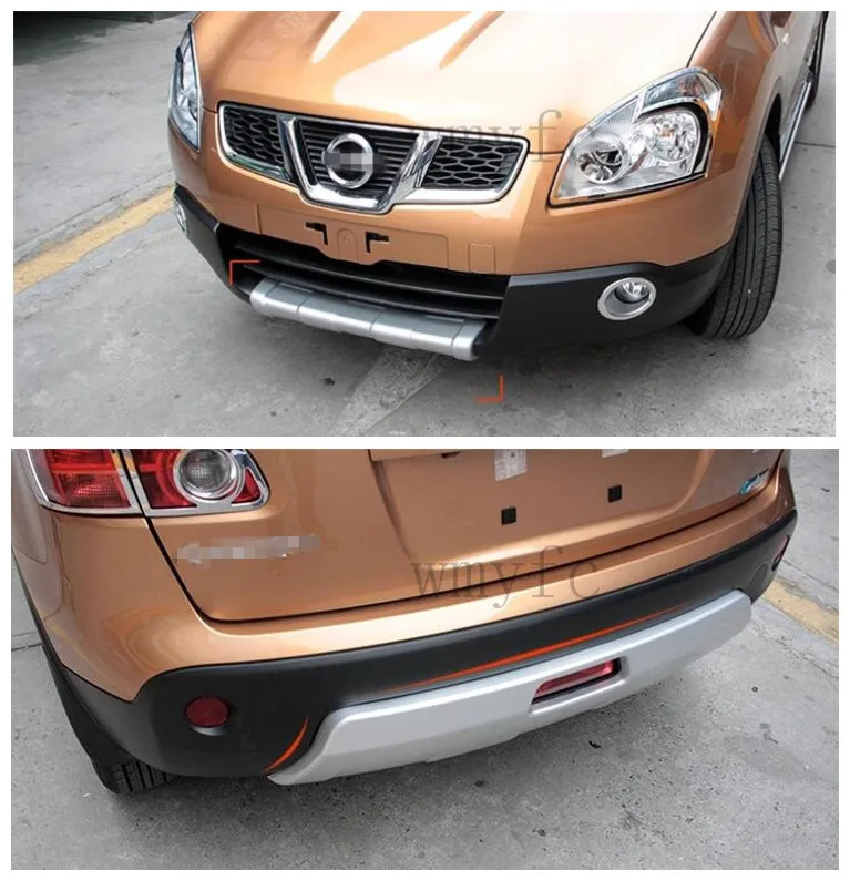 ABS передний + задний бампер противоскользящая защитная пластина для NISSAN QASHQAI J102006