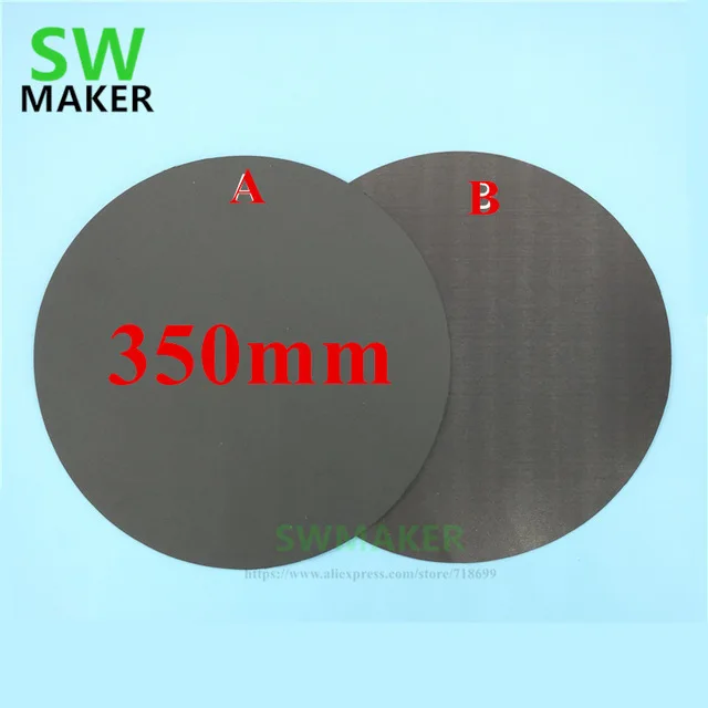 Round 350mm Print Bed Tape Print Sticker Build Plate Tape Flex Plate Update for tevo