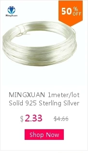 MINGXUAN 1 м Твердые серебряные провода 925 пробы серебро бисер нанизывание Jewelry нитки нити разъем интимные аксессуары 0,3-1 mmDia