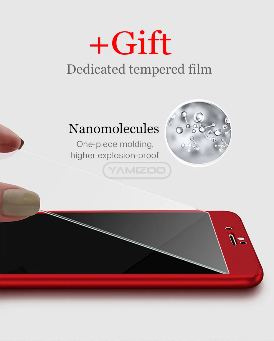 YAMIZOO Case For iPhone 6s 6 7 8 X Cover 360 Degree Luxury Protection Full Hard Cover Coque For iPhone 7 6 6s 8 Plus Phone Cases (9)