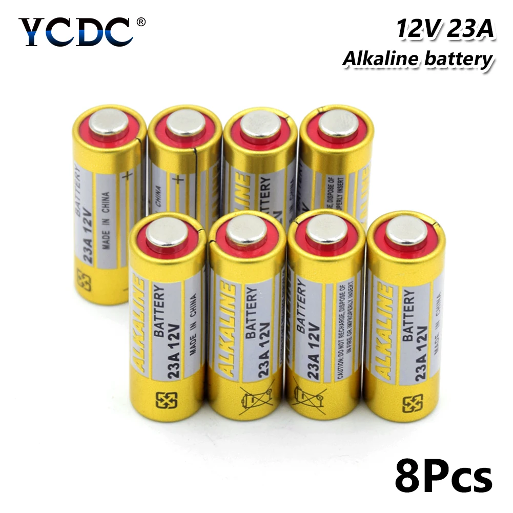 8 штук 12v 23A сухой Батарея GP23A GP23AE 23A 23AE 23GA A23 A23S E23A 21/23 щелочные батареи для пульта дистанционного Управление дверной Звонок