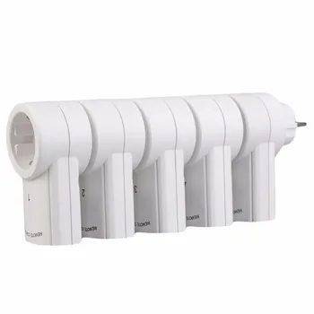 

5 Wireless Power Switch Sockets+1 Remote Controller Home Mains EU Plug High Quality Wireless Remote Control Power Switch Plug