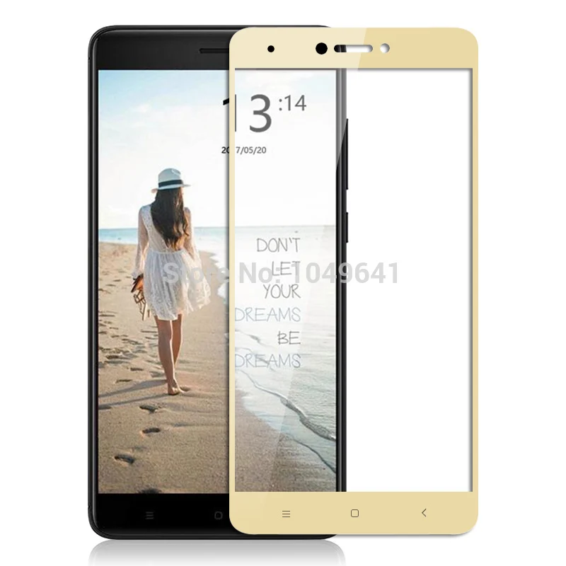 KXM1261J_1_2D Full Screen Covered Explosion-proof Tempered Glass Film for Xiaomi Redmi Note 4X 5.5 inch 32GB