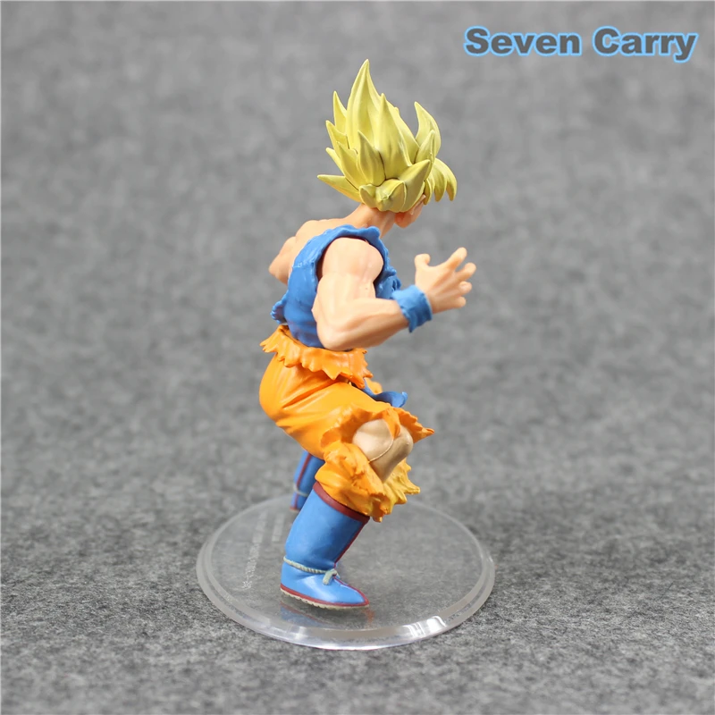 Аниме Dragon Ball Z стиль Супер Saiyan Сон Гоку голова передвижная ПВХ фигурка