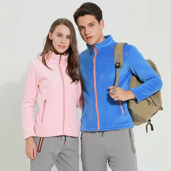 

Autumn Winter Thermal Fleece Jacket Outdoor Windproof Camping Hiking Hunting Overcoat for Men and Women Plus Size M-5XL