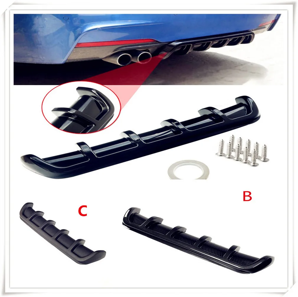 

ABS Car Rear Shark Fin Style Curved Bumper Lip Diffuser for Lexus IS350 GS430 RX400h RX330 IS250 ES330 LF-A IS-F LF-Xh UX RC ES
