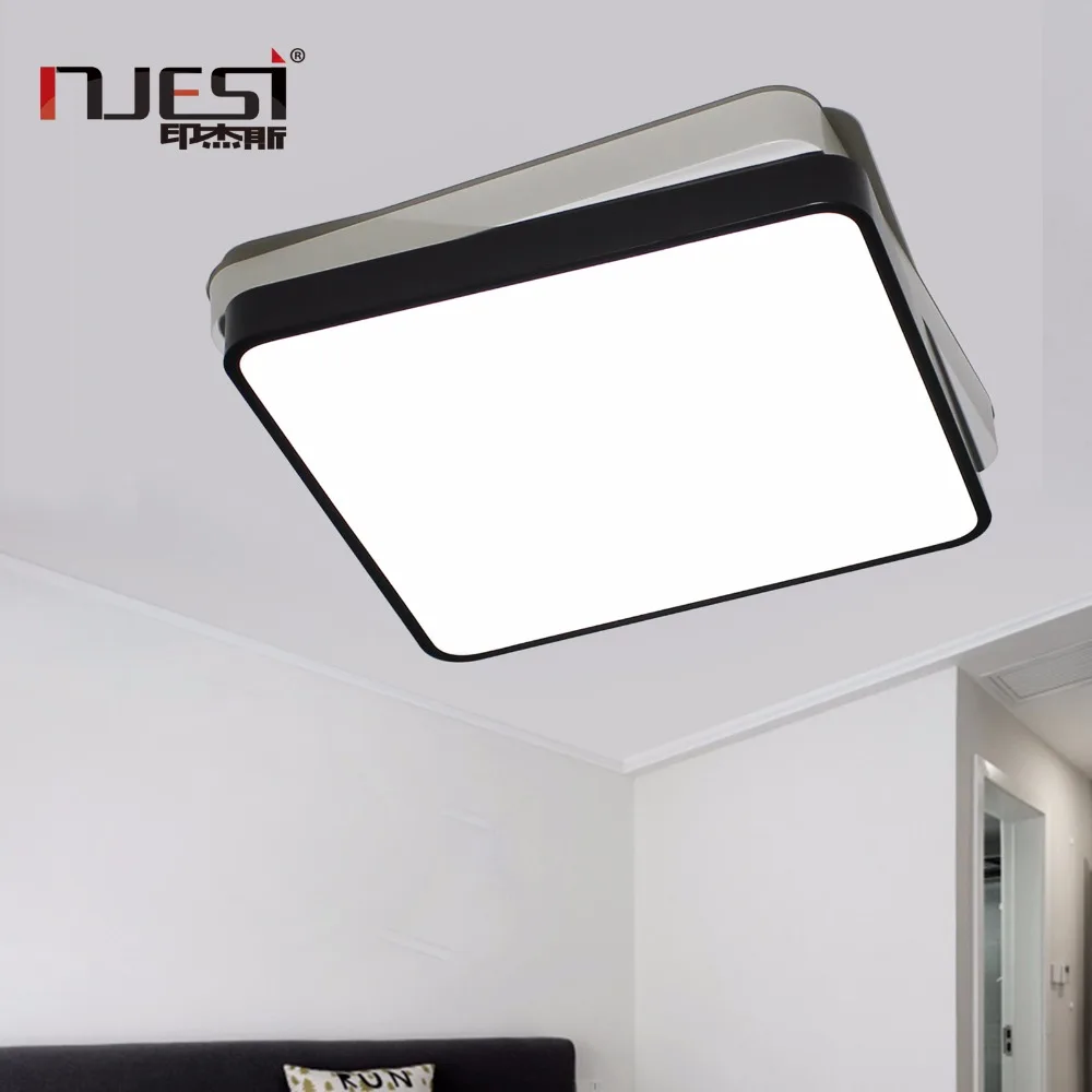 NJESI Square Modern Led Ceiling Lighting Misplaced Structure Lamps Living Room Bed Decoration LED | Освещение