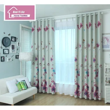 

New Sitting Room The Bedroom Window Sunshade Curtain Cloth Curtain Veautiful Flowers