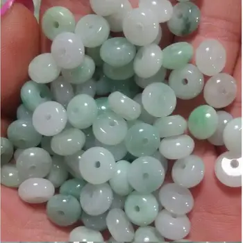

Pure natural Burmese jadeite a goods ice kind of careful calculation jade bead scatter bead DIY accessories bracelet Necklace