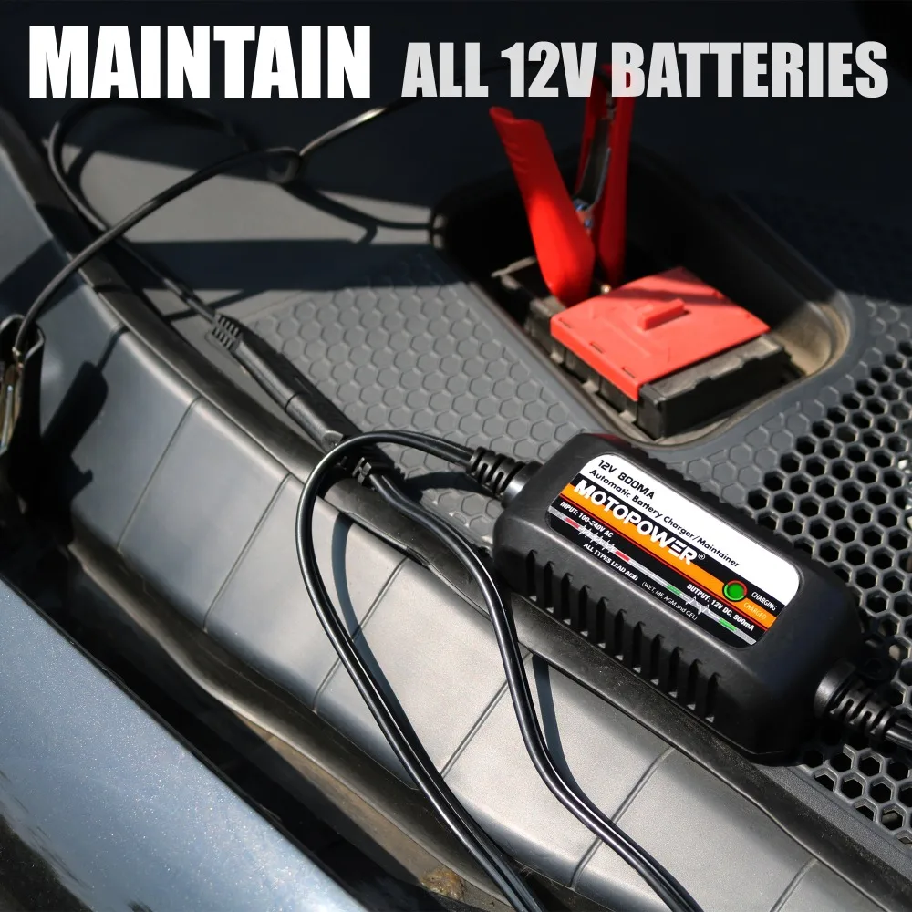 MOTOPOWER — chargeur intelligent de batterie 12V de voiture