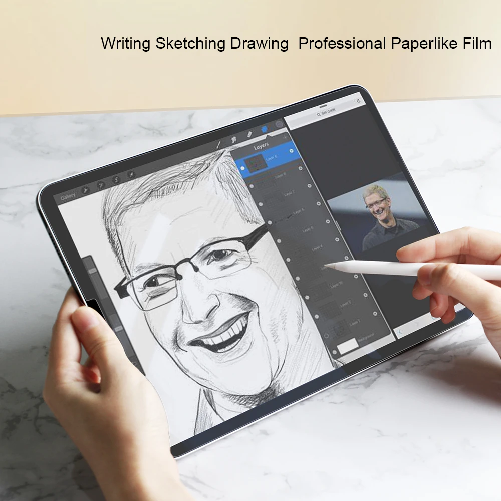 WOWCASE бумага, как Защитная пленка для экрана для iPad 12,9/11/10,5 Mini 5/4 Air 3, профессиональная пленка для рисования и набросков