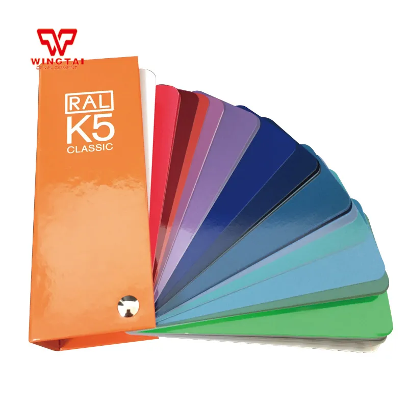 

213 kinds of newest RAL Colors German RAL color Guide K5 For Printing