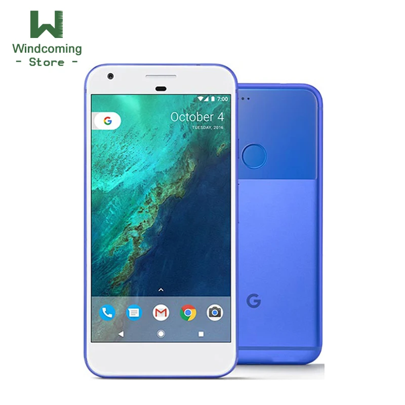 Оригинальный разблокированный сотовый телефон Google Pixel XL 4 Гб ОЗУ 32 ГБ/128 ПЗУ 4G LTE