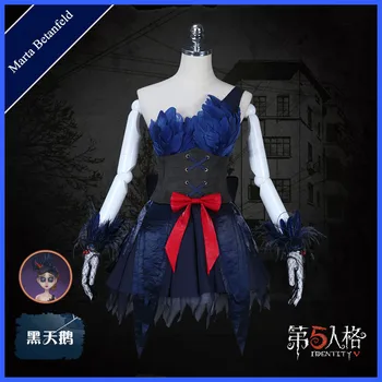 

Anime! Identity V Marta Betanfeld Black Swan's Feather Lovely Sexy Dress Cosplay Costume Stage Performance For Women Free Ship