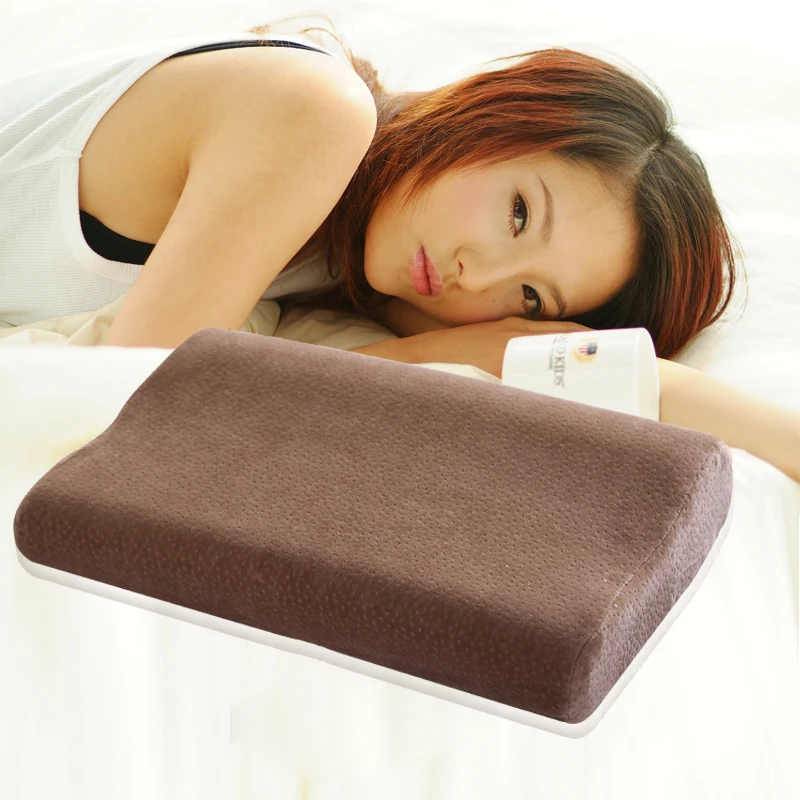 Polyester cotton fiber memory pillow slow rebound waving foam sleeping