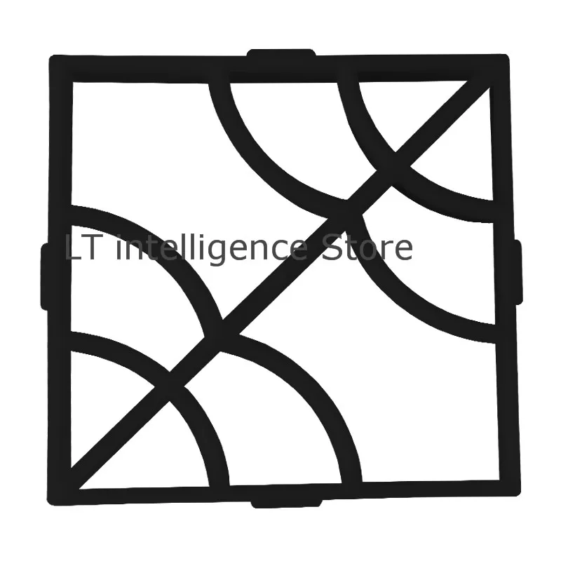 Plastic Path Maker Mold Manually Paving Cement Brick Stone Road DIY Concrete Molds Tool for Garden, 40*40