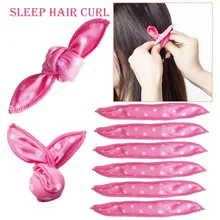 Кроличьи уши спящие волосы кудри милые волнистые точки бигуди 6 шт./компл. губка-бигуди мягкая груша цветок аксессуары для волос DIY Инструменты для моделирования