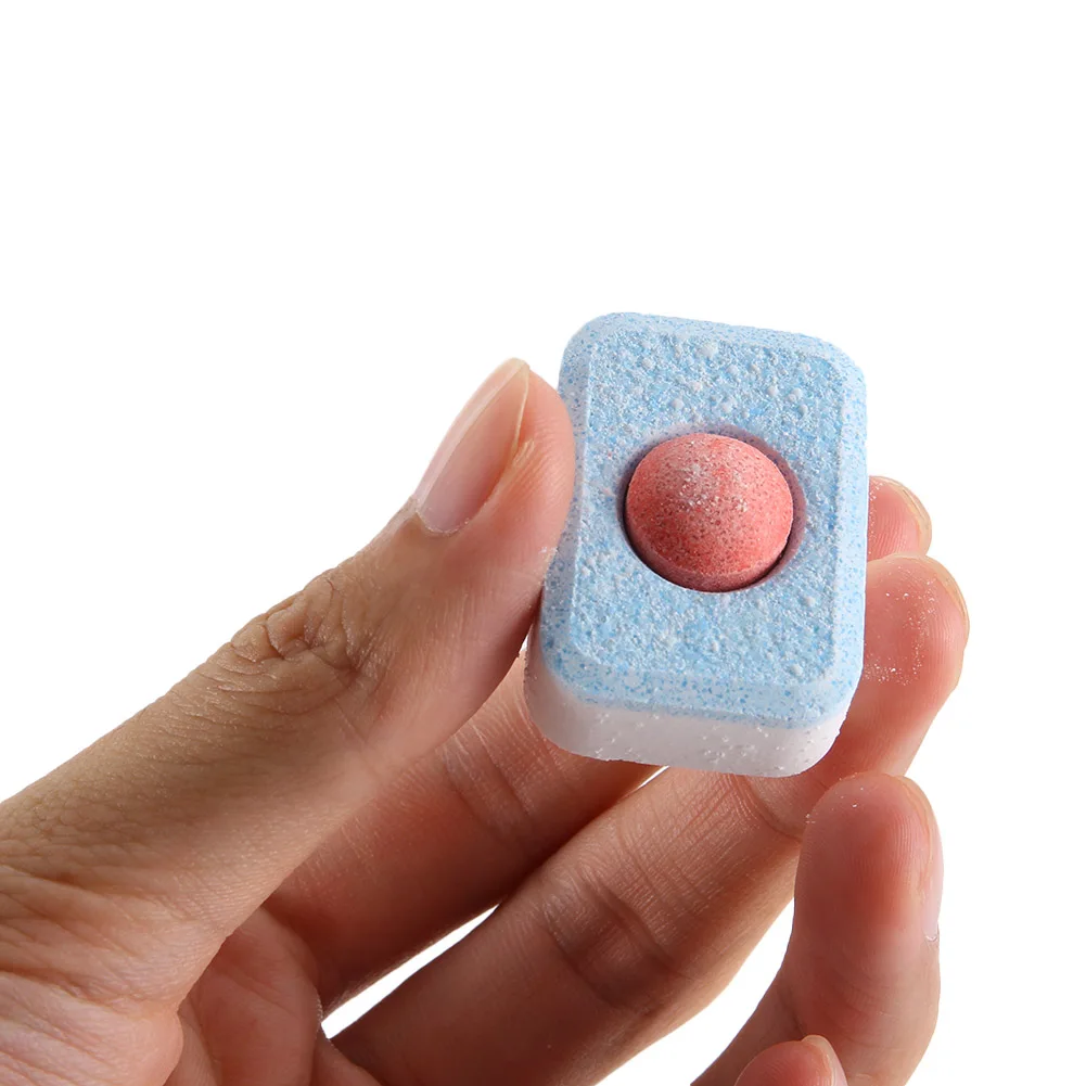 30Pcs Dishwasher Detergent Concentrated Rinse Block Powerball Dish Tabs