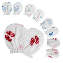 Горячая для новорожденного мягкий хлопок Handguard варежки анти-царапки Перчатки младенческой 10 пар