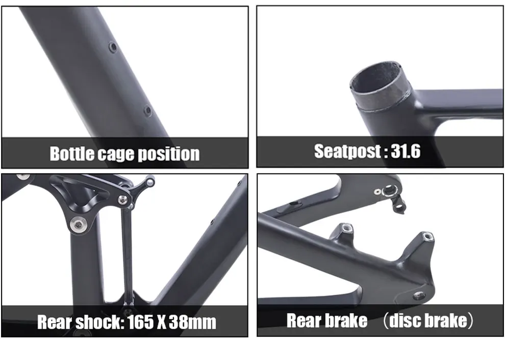 Cheap 2018 BXT new 29erFull Suspension MTB Bicycle Carbon frame 29er plus boost suspension frame 148*12 mountain bike frameset 9 Cheap 2018 BXT new 29erFull Suspension MTB Bicycle Carbon frame 29er plus boost suspension frame 148*12 mountain bike frameset 9
