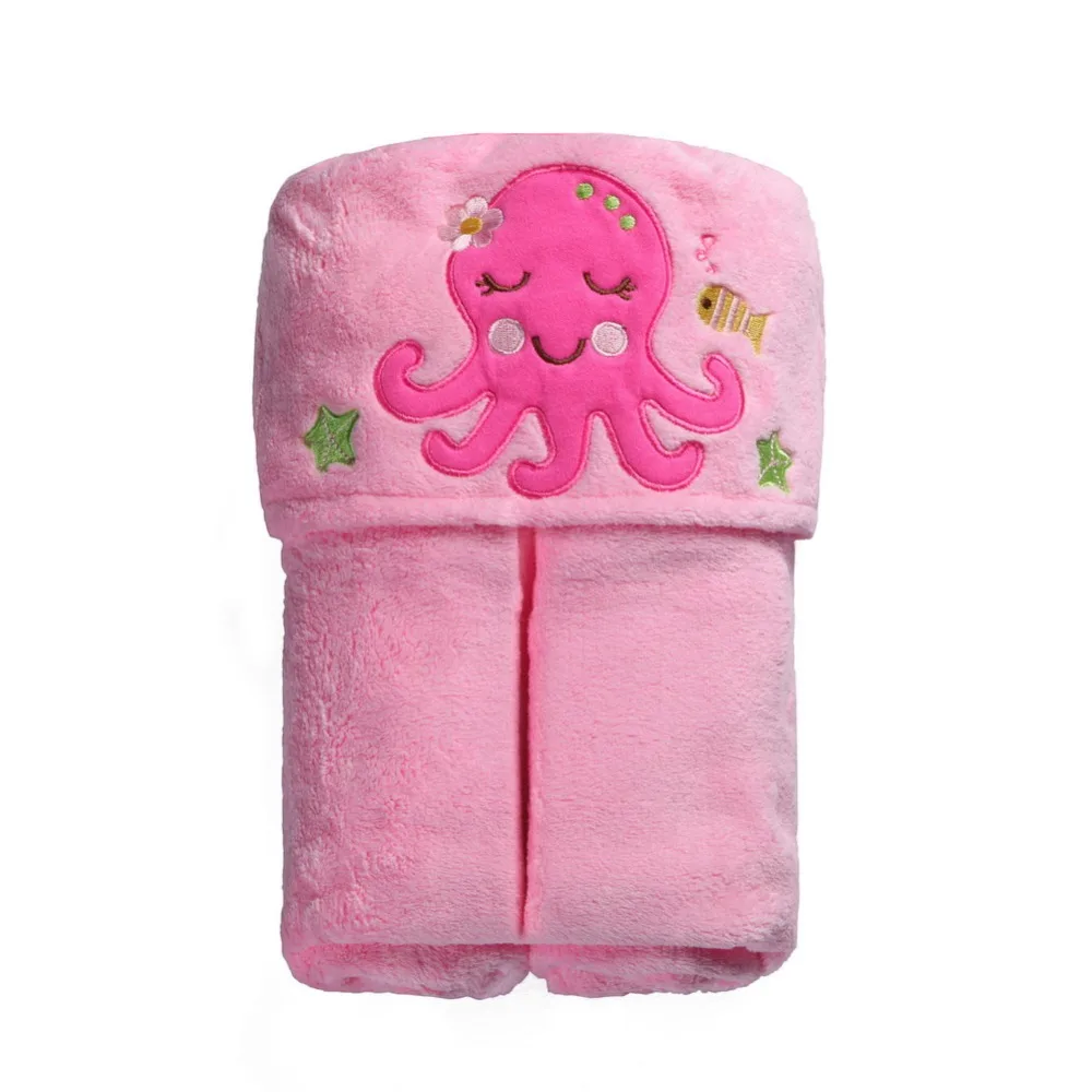 Baby Animal Face Baby Hooded towels bathrobe Coral Fleece bath towells toalha de banho bebe bath towelling
