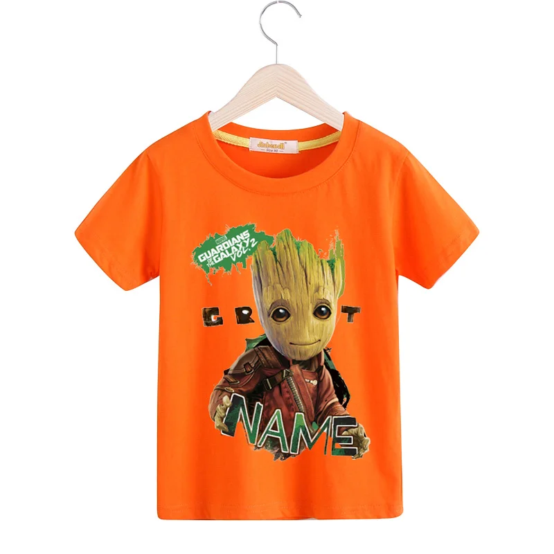 Boys Baby Groot Print T-shirts Girls Summer Casual Cotton Tshirts Children Clothing Kids Short Sleeve Tees Top T Shirts TX148 (7)