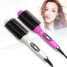 2 in 1 Brush Hair Straightener Professional Fast Hair Straightener Comb Electric Straightening Comb Hair Curler Iron New