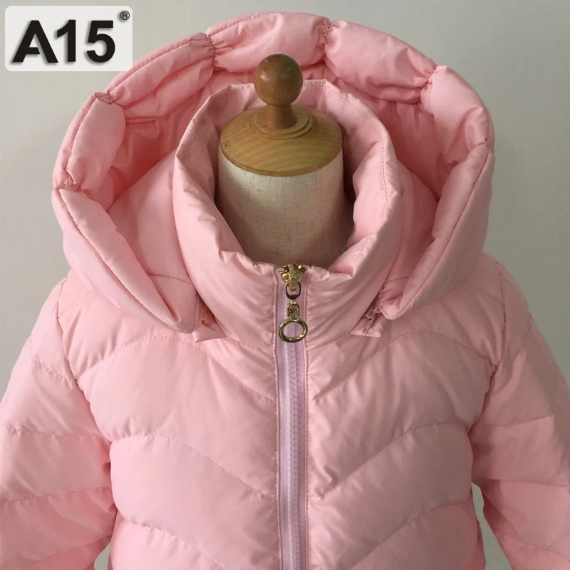 A15/детская зимняя куртка для девочек, куртка-пуховик, новинка года, утепленное Брендовое длинное пальто принцессы, детская одежда, размер 8, 10, 12, 14 лет