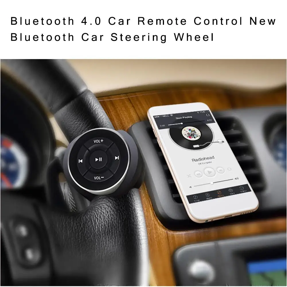Bluetooth 4,0 Автомобильный Bluetooth пульт управления автомобильный рулевое колесо Bluetooth пульт дистанционного управления