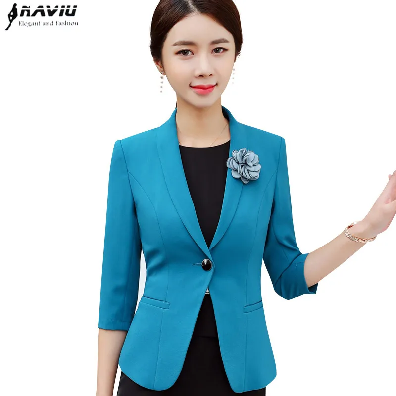 Spring new Business blazer women fashion formal long
