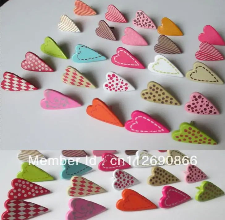 Wholesale Scrapbooking heart brads, Free Shipping, beautiful heart