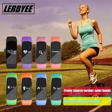 Lerbyee умный Браслет Bluetooth Спорт Водонепроницаемый часы Smart Монитор сердечного ритма браслет трекер для iOS и Android