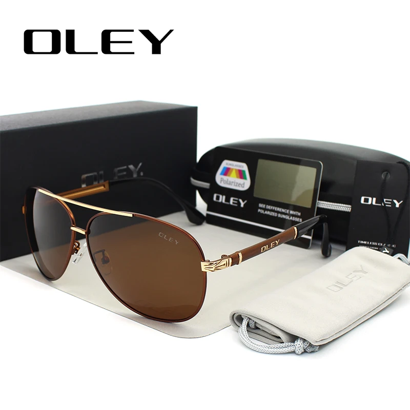 Najtaniej OLEY luksusowe okulary przeciwsłoneczne męskie spolaryzowane klasyczne okulary przeciwsłoneczne pilotki akcesoria wędkarskie okulary jazdy gafas de sol zonnebril mannen