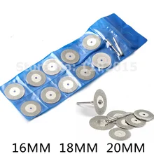 10Pcs 16 18 20 MM Mini Diamond Grinding Cutting Wheel Disc Saw Blades Sharpener Cut Off Abrasive Disks Rotary Tools for Dremel