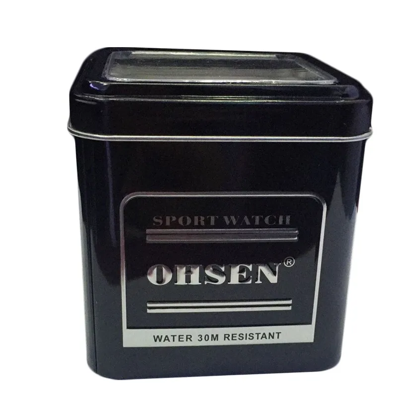 Часы Коробки Черный наручные часы металлический корпус бренд Ohsen оригинальная упаковка подарочная коробка защиты ASbox01