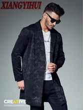 Xl – 7xl,2017 hot sell European and American style overcoat coat, more code casual handsome over-the-knee men’s winter clothing