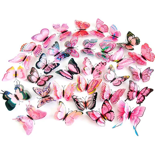 

12Pcs 3D Home Wedding Decoration Butterfly Wall Stickers Decor DIY Art Stickers