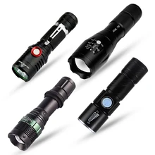 CHIZAO Flashlight Handy USB Rechargeable LED Torch Light High brightness Outdoor Camping Emergency Hiking lighting battery manual charged hand crank flashlight usb rechargeable solar lamp emergency light torch for outdoor camping driving riding