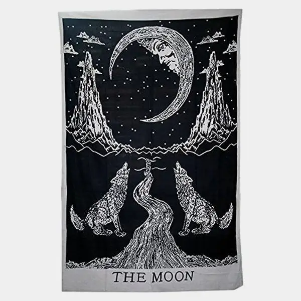 210cmx150cm HOWLING WOLVES TAPESTRY The Moon Tapestry |