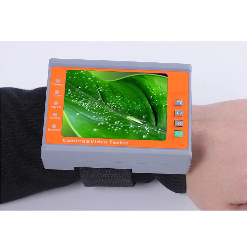 

Wrist 3.5" LCD CVBS Analog Camera CCTV Tester Monitor Video Audio Test NTSC/PAL Auto Adjust