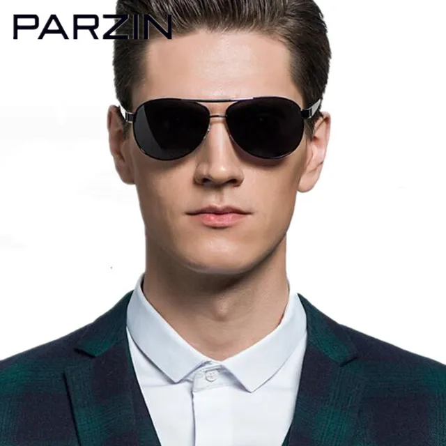 Parzin Cool Men Sunglasses Polarized Oversized Male Sunglasses Driver