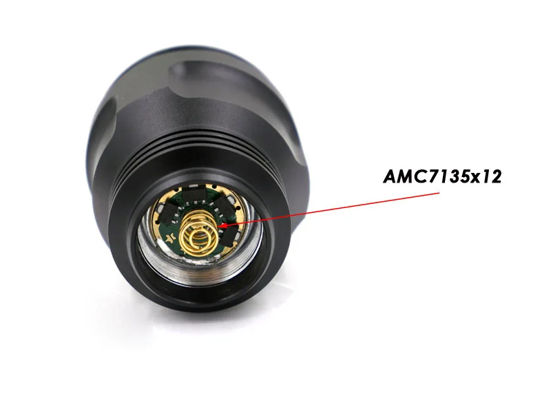 AMC7135x12 C8 led flashlight