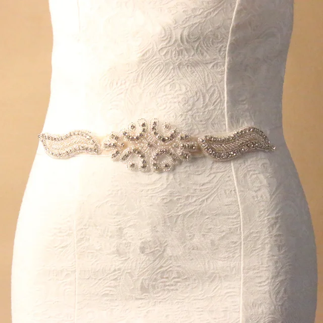 Aliexpress High Quality Glue On Rhinestone Lique High Quality Glue On Rhinestone Lique Crystal Clear Color Diy Bridal Sash Belt For Wedding Evening