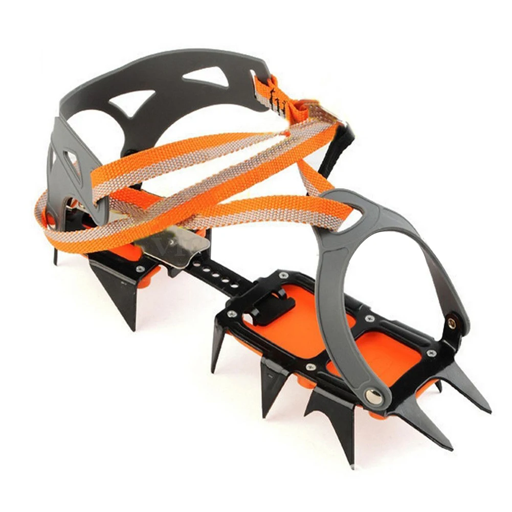Mountaineering Hiking Crampons 14 Teeth Outdoor Antislip Ice Snow Shoe