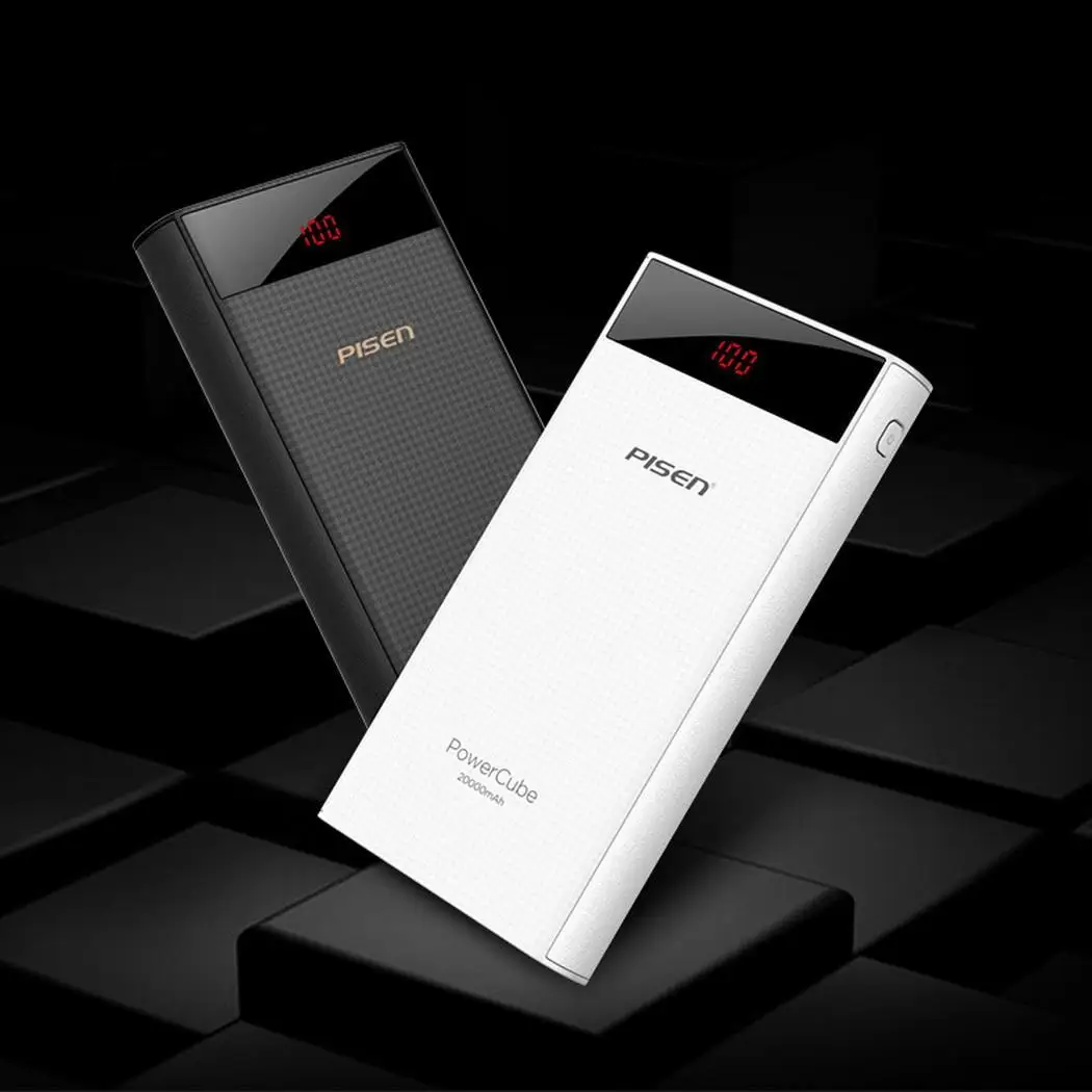 

Power Bank Type-C 20000 mAh Mobile Power 2USB Output Large Capacity smartphone bateria portatil para movil For mi honor 8x vivo