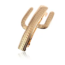 Заколки для волос для Для женщин модные аксессуары для волос, шпилька пустыня кактус Jade металлическая заколка для волос G0508