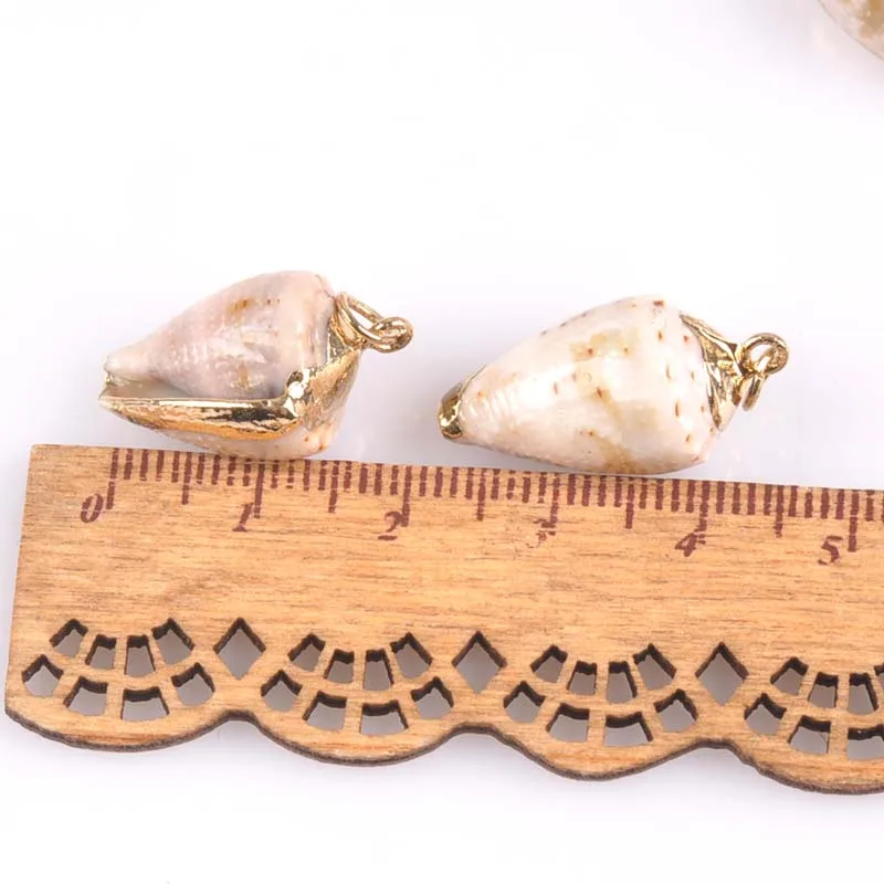 15-19mm-Natural-spot-Shell-Gold-Plated-for-DIY-handmade-pendant-SeaShells-Home-decoration-5pcs-TRS0219x