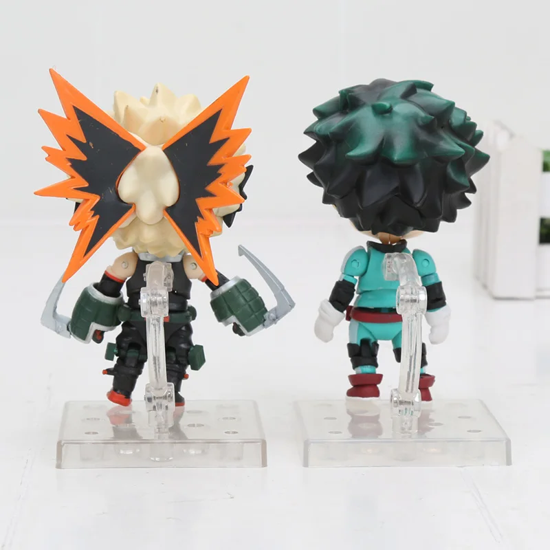 10 см аниме My Hero Academy Midoriya Izuku Bakugou кацуки q-версия#686#705 323 figma модель игрушки ПВХ Фигурки игрушки